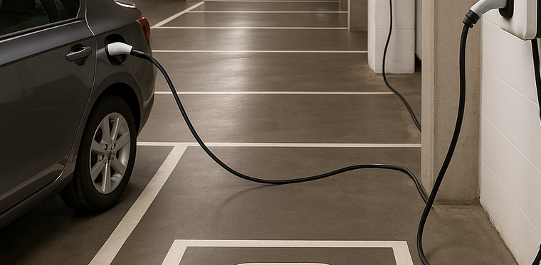 Elektrische voertuigen in parkings: wat verandert er brandtechnisch écht?