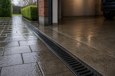 Moet mijn aquadrain van mijn inrit of terras op DWA of RWA?