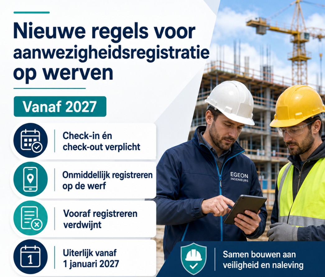 Nieuwe regels voor aanwezigheidsregistratie op werven vanaf 2027: wat verandert er?